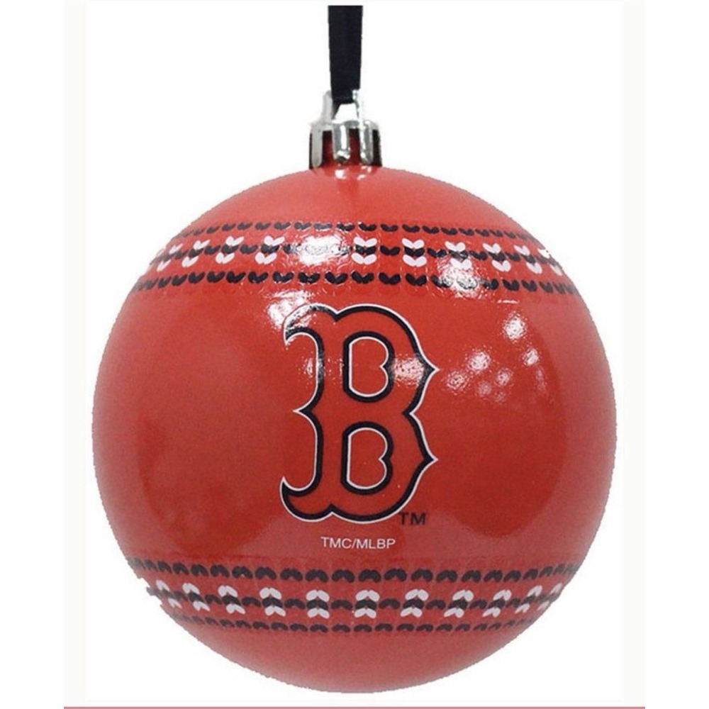 New Boston Red Sox Christmas Ornament Ball Red Ugly Sweater Theme MLB